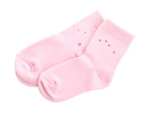 Pair of soft pink children's socks