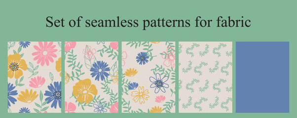 Vector illustration. Seamless pattern for printing.