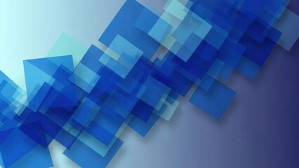 Abstract blue geometric squares background, modern and elegant design