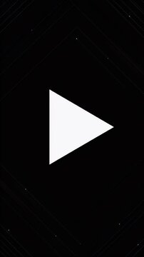Abstract White Triangle On Black Geometric Background Pattern Motion