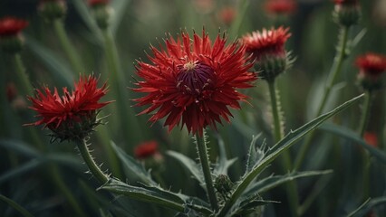 red and yellow flower