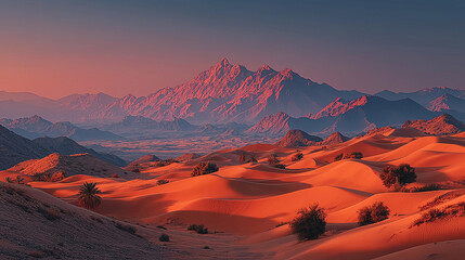 Fototapeta premium Golden Desert Dunes – Ultra-Realistic Minimalist Sand Landscapes in Warm Light, Ideal for Large Wall Murals, Interior Design and Immersive Decor in Homes, Cafés and Creative Spaces