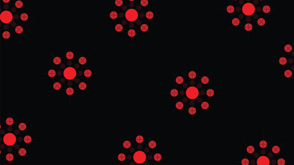 Seamless dark pattern with bright pattern