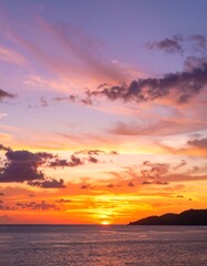 Dramatic sunset over the ocean (1)