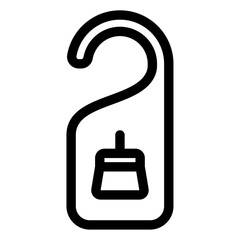 Fototapeta premium clean room door hanger icon