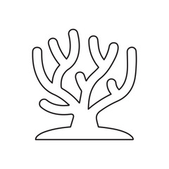 coral nature line icon