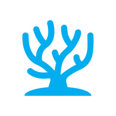 coral nature colored icon