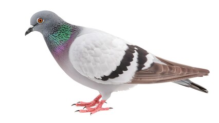 Fototapeta premium High-Quality Side View of a Pigeon
