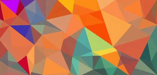 Fototapeta premium Abstract geometric background featuring overlapping triangles in varying shades and sizes, art, lines