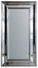 Luxurious Silver Framed Mirror with Elegant Design and Reflection