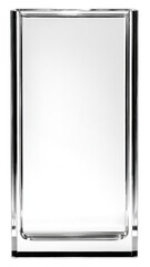 Elegant Clear Glass Vase with Minimalist Design for Home Decor
