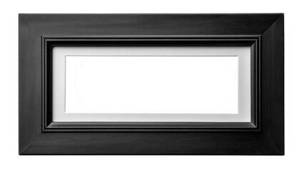 Elegant Black Frame with White Mat for Art Display and Photography