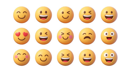 set of vector smileys