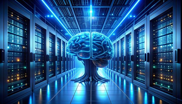 Brain in server room