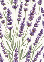Elegant lavender floral arrangement creating a soothing and natural aesthetic art