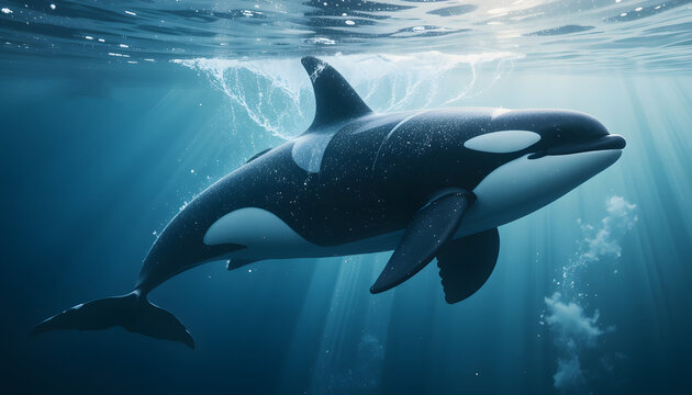 Orca in the sea