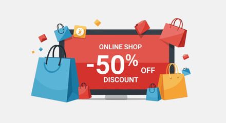 Grab incredible savings with a massive 50% off online shopping deals and discounts now!