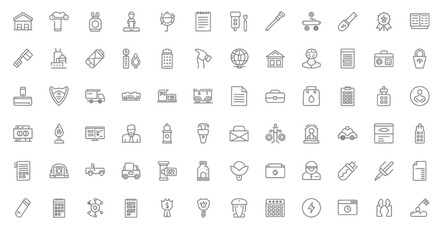 Essential business and service icons for modern projects, offering diverse visual elements for web and print.