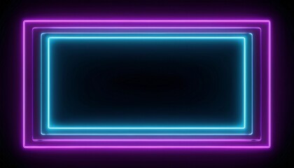 abstract glowing neon rectangle border frame neon glowing abstract rectangle border frame pattern animation