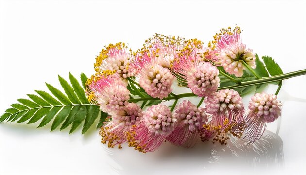 achilea flower isolated on white background