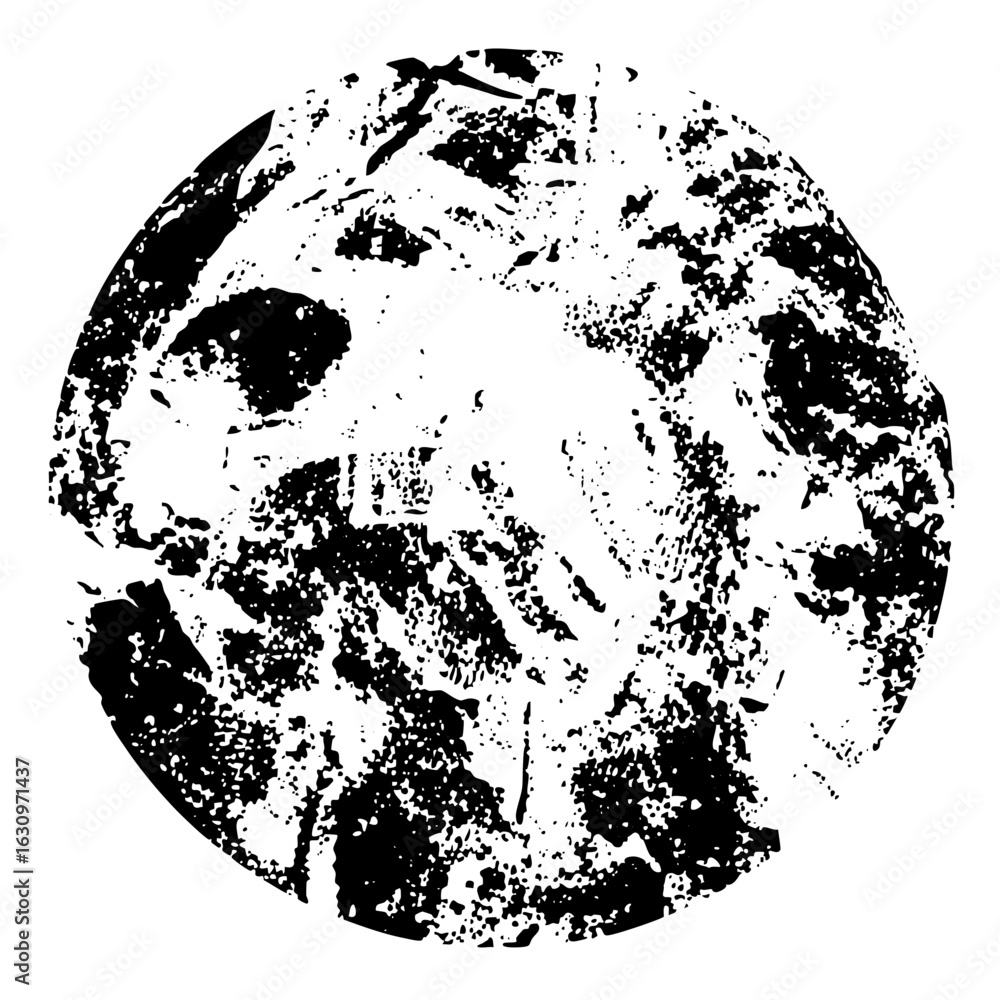 Aufkleber vector abstract globe with distressed texture.