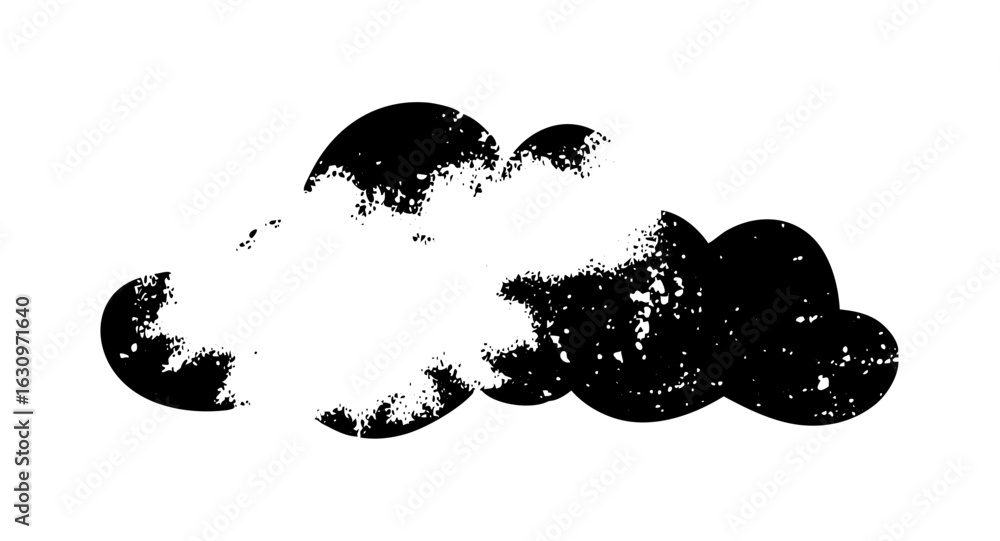 Poster vector abstract black cloud shapes form a dynamic .