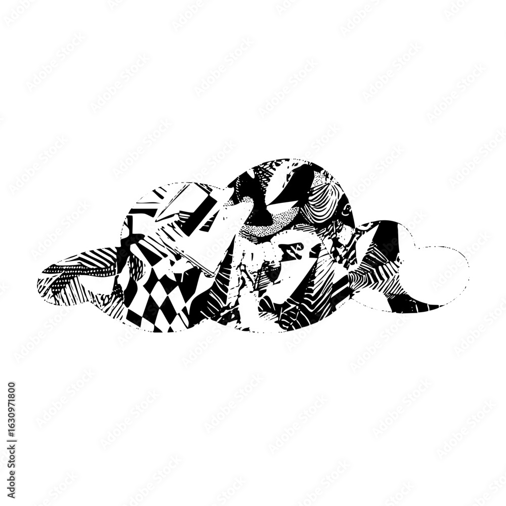 Poster vector abstract reptile features dynamic geometric .