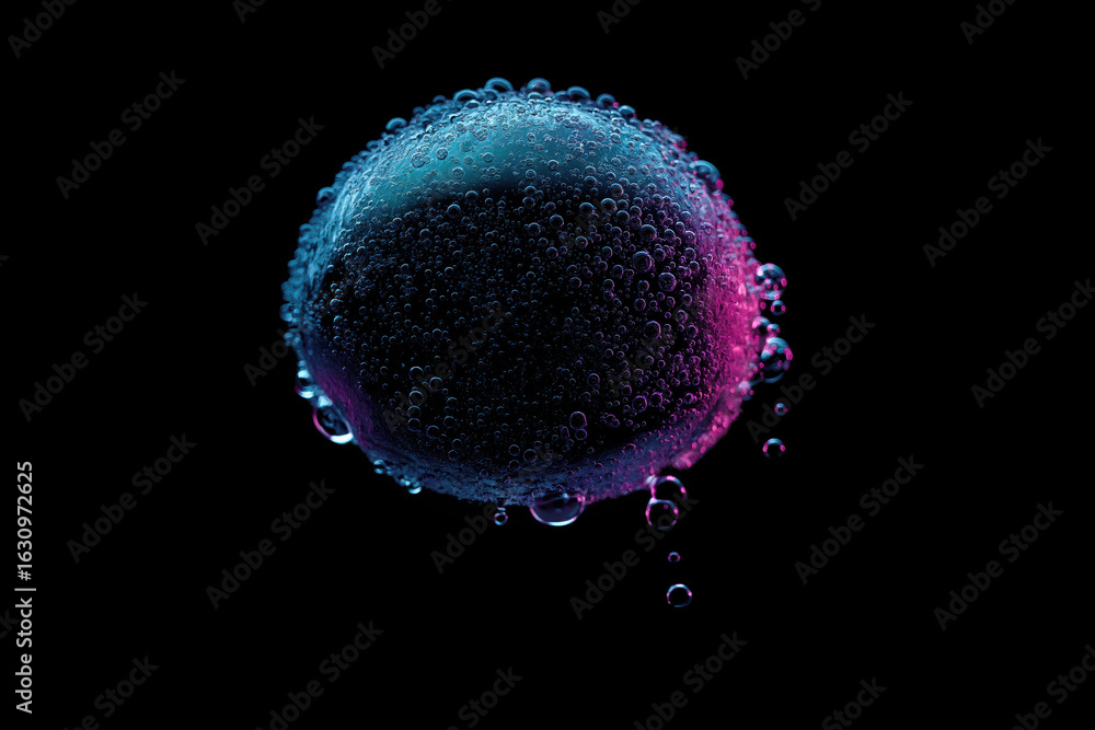 Wall mural globe with water created with generative ai technology, ai, generative