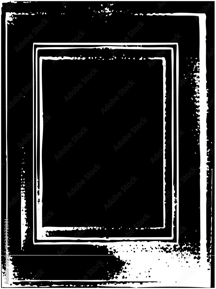 Poster vector nested square frames with distressed edges