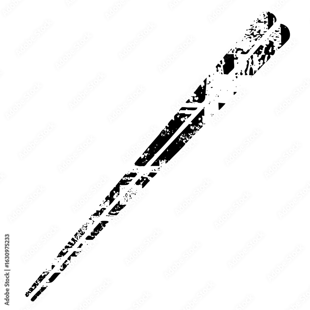 Poster vector abstract footprint with textured details