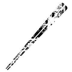 Vector Abstract Footprint with Textured Details