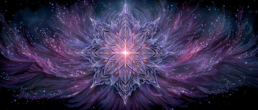 Mesopotamian Mythology・Inanna&rsquo;s Return | 8-Pointed Star Rising from Underworld, &ldquo;Return&rdquo; Cuneiform, Rebirth Petals, Goddess Ascent