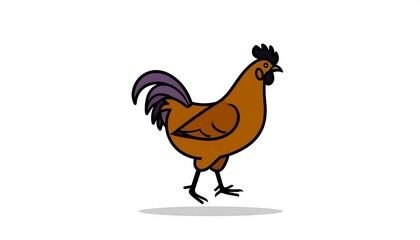 Cartoon rooster illustration