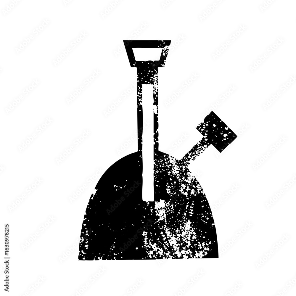 Poster vector minimalist flask with a side tube.