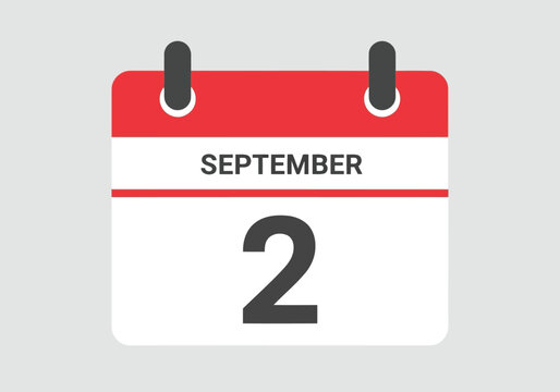 Calendar showing September 2nd date