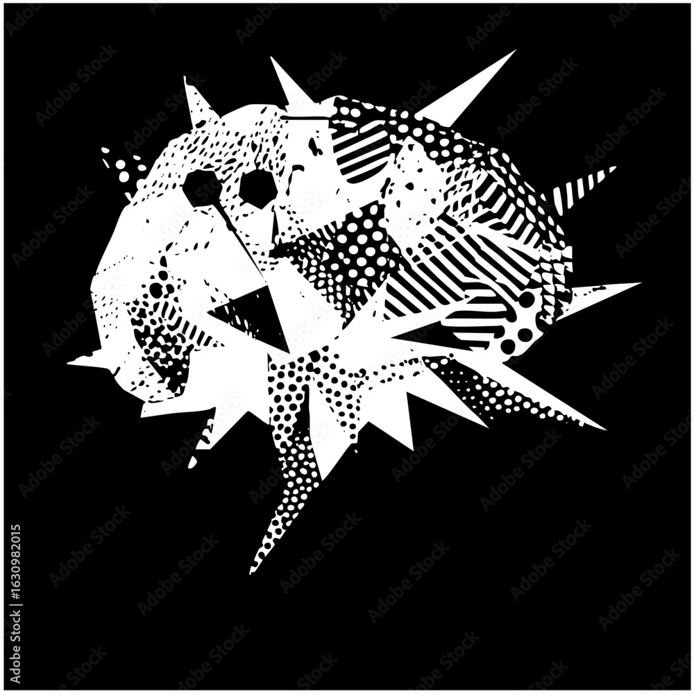 Poster vector abstract geometric shapes create a dynamic fragmented .