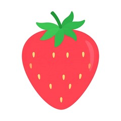 Obraz premium Cartoon strawberry