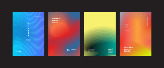 Abstract Poster Designs  Gradient Background Templates
