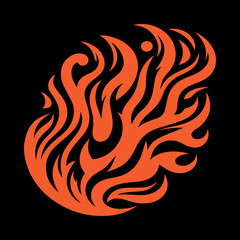 Abstract Flame Logo