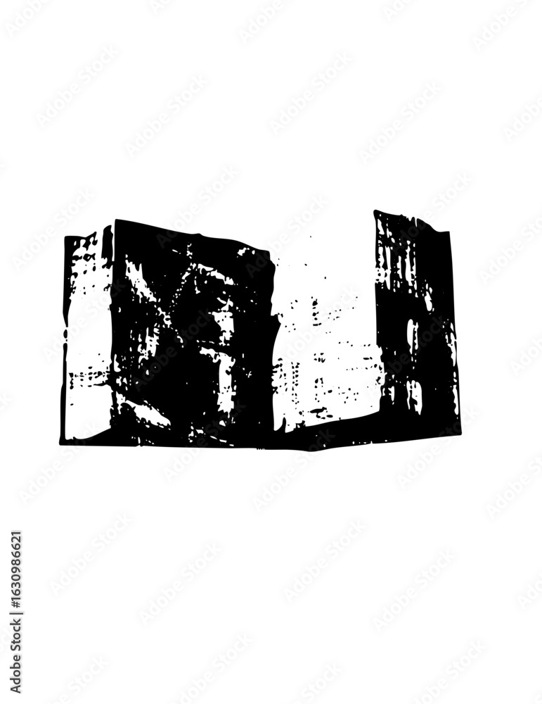 Poster vector abstract geometric blocks create a dynamic fragmented composition.