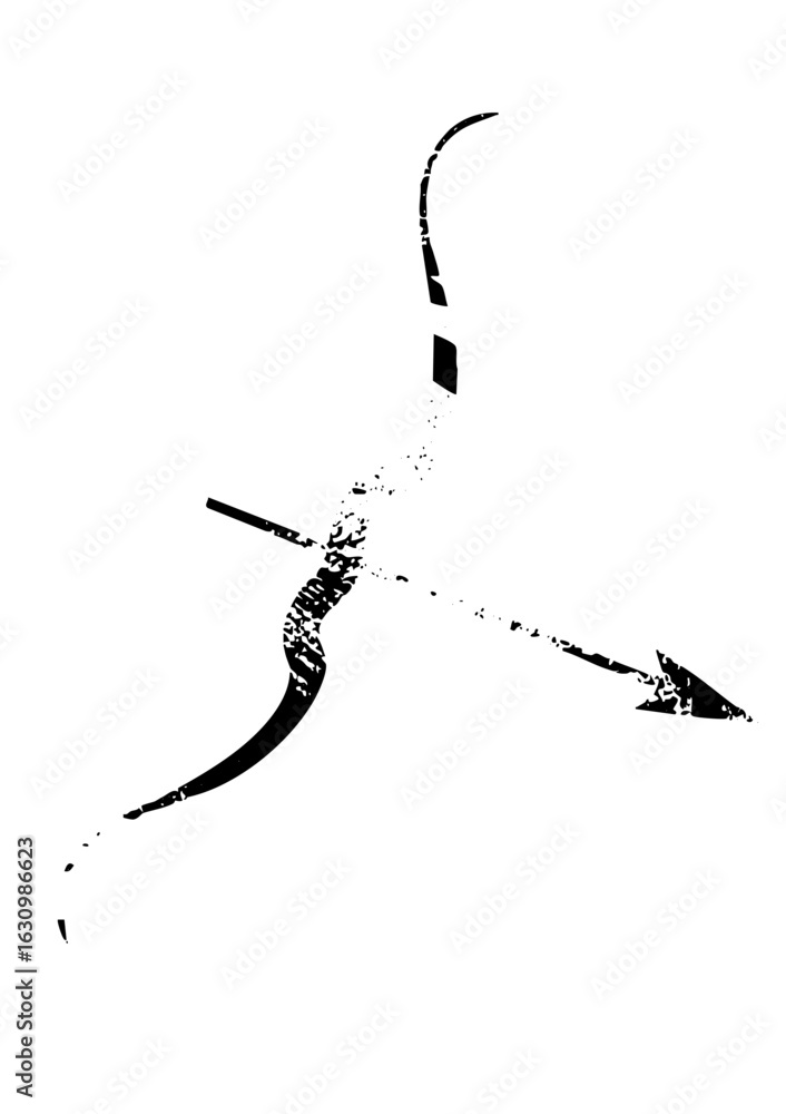 Poster vector dynamic figure performs a stylized spear throw .
