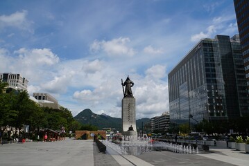The statue of General Yi Sun-shin - Korea