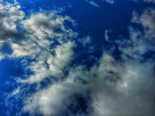 blue sky with clouds