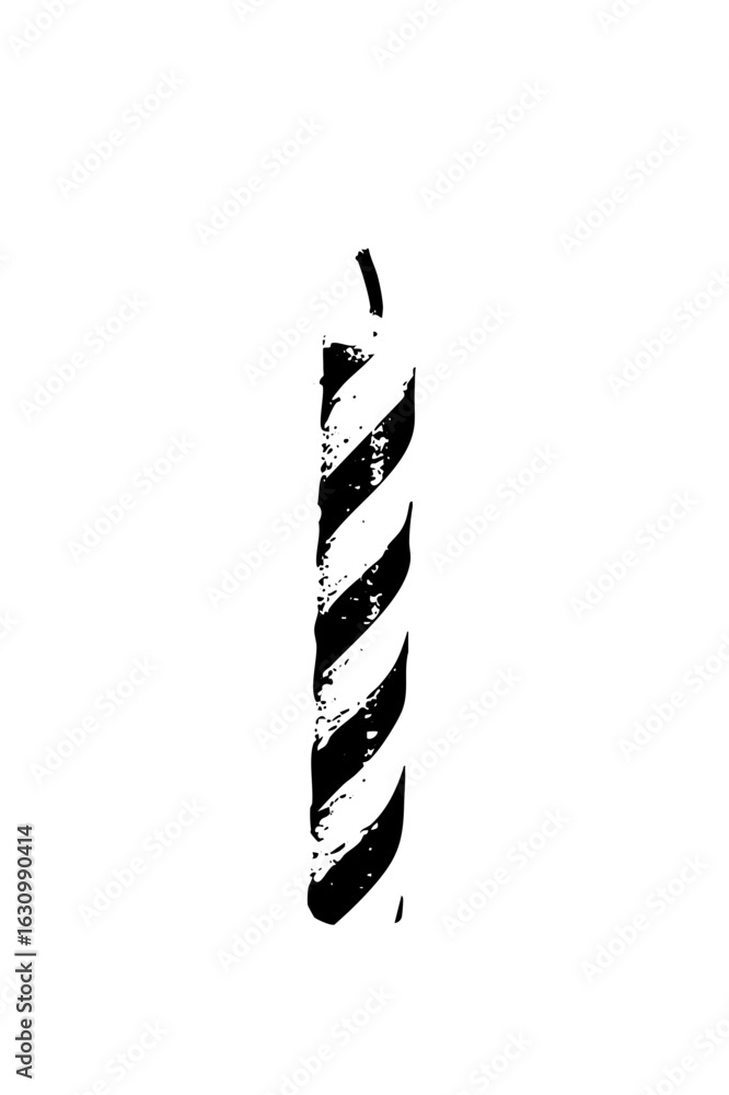 Poster vector abstract spiral element in monochrome.