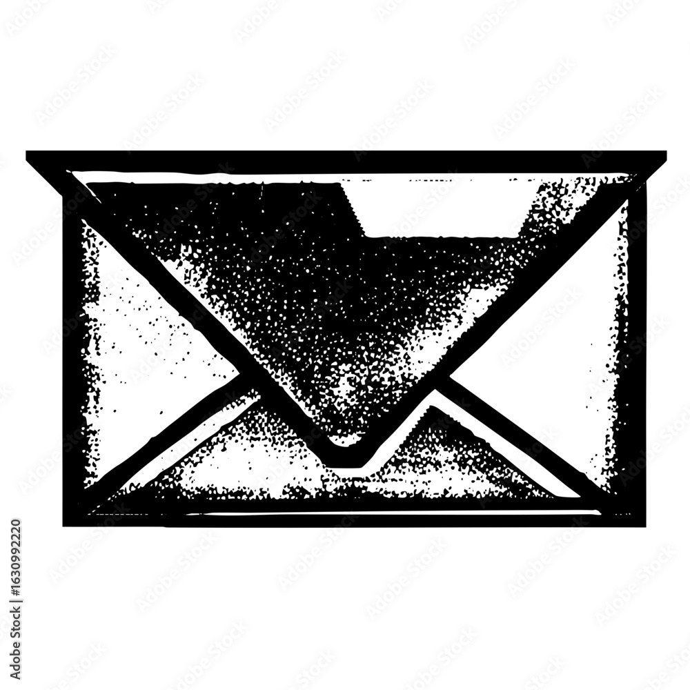 Poster vector abstract envelope with intersecting lines.