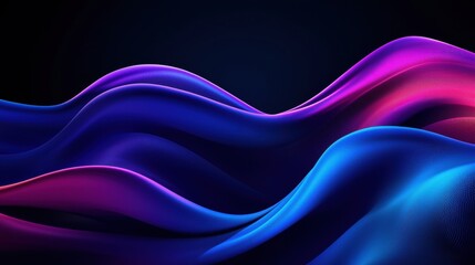 Fototapeta premium Abstract waves of vibrant colors in a flowing design
