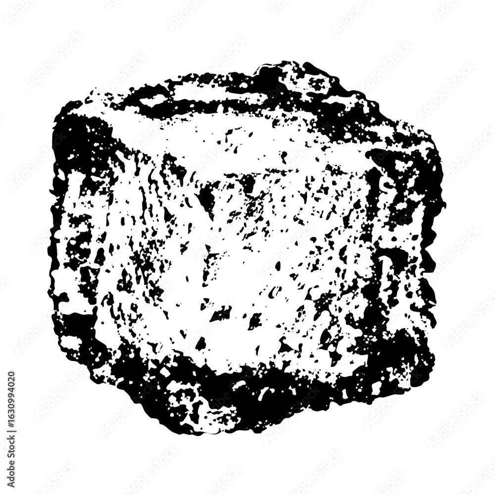 Poster vector abstract stone texture with rough edges.