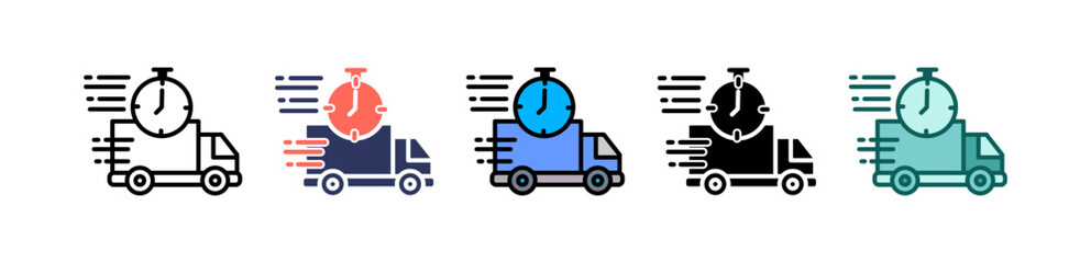 Express Delivery multiple icon