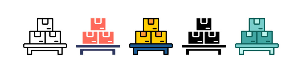 Palletized Cargo multiple icon