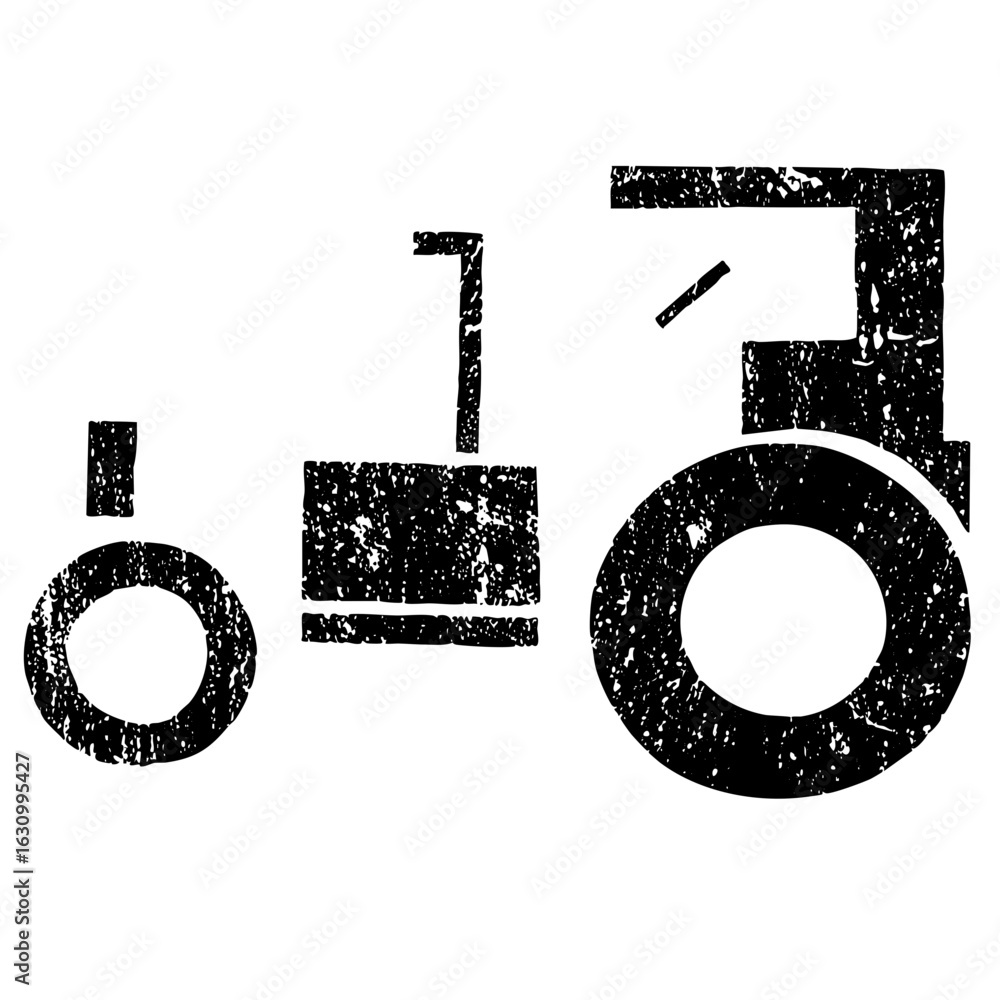 Poster vector abstract geometric featuring circles rectangles and lines.